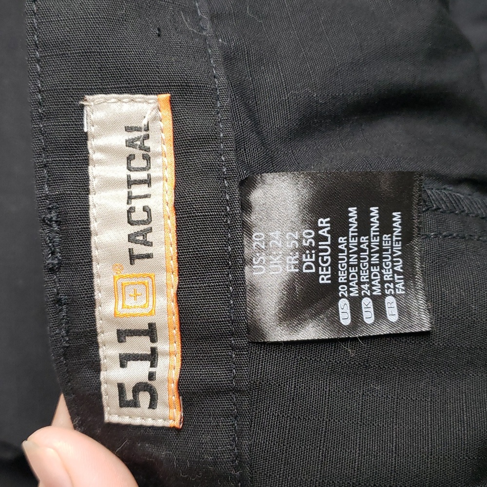 511 Tactical TACLITE Pro Ripstop Cargo Pants Size 20 Black Utility Durable - Picture 8 of 16
